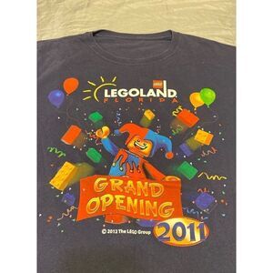 Disney Shirt Mens 2XL Navy Blue Legoland 2011 Grand Opening Tee